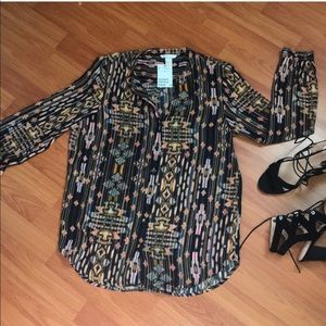 H&M Size8 Printed Blouse